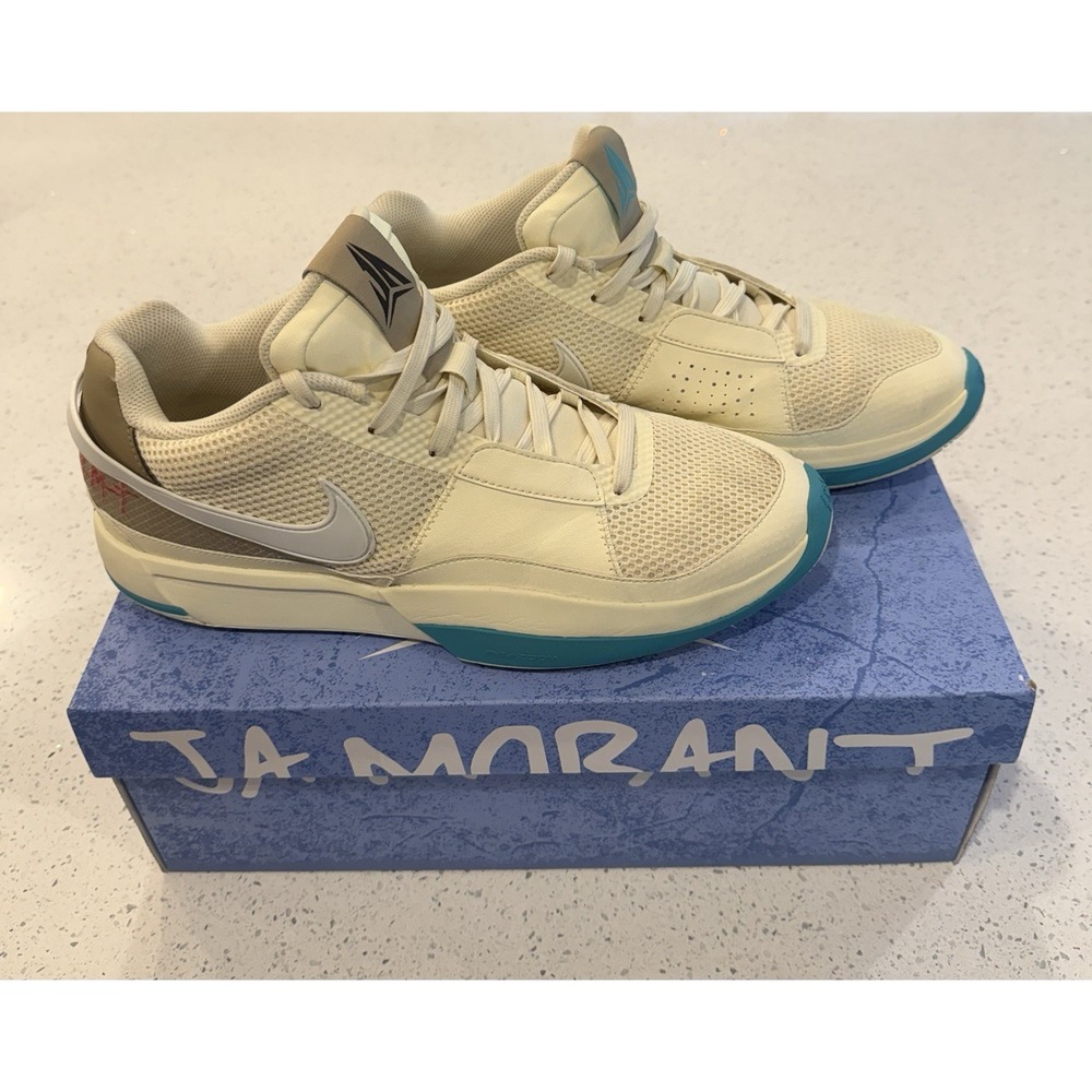 Nike Ja 1 Seasonal Coconut Milk Ivory Mens Sneaker Size 12 DR8785-102